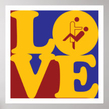 Amor dental de la higiene posters