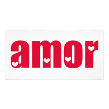 ¡Amor! ¡Diseño español del amor! Tarjeta Personal