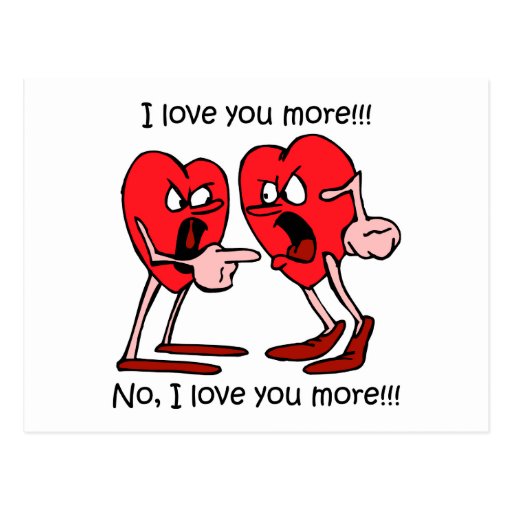 Amor divertido postales