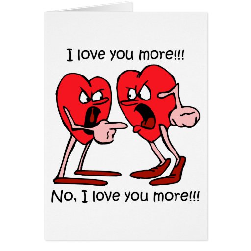 Amor divertido tarjetas