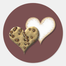 Amor dulce de la galleta pegatinas  