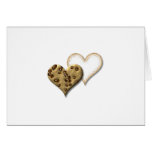 Amor dulce de la galleta tarjeta