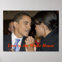 Amor en el poster de la Casa Blanca
