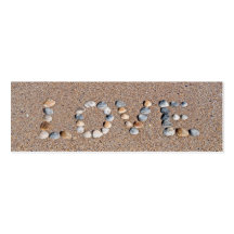 Amor en la playa tarjeta de visita