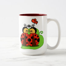Amor en la primera vista taza de café