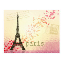 Amor en París Postales