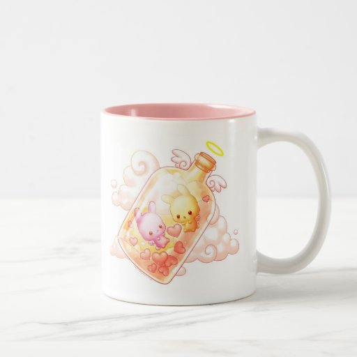 Amor en una taza de la botella