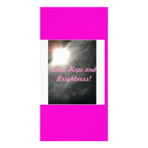 ¡Amor, esperanza y brillo! Tarjeta Con Foto Personalizada