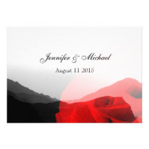 Amor eterno/montañas y boda del rosa rojo anuncio