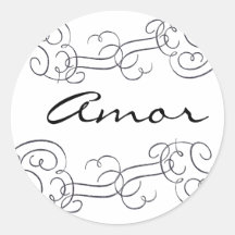 Amor Etiquetas Redondas