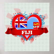 Amor Fiji del vintage I Poster
