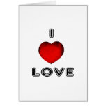 Amor I (del corazón) Tarjeta