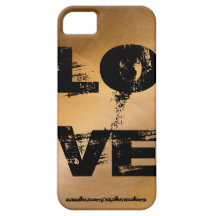 Amor Iphone de cobre iPhone 5 Funda