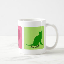 Amor Korat de la paz Tazas De Café