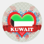 Amor Kuwait del vintage I Etiquetas Redondas