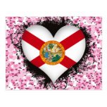 Amor la Florida del vintage I Tarjeta Postal