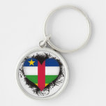 Amor la República Centroafricana del vintage I Llavero