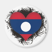 Amor Laos del vintage I Iman De Frigorífico