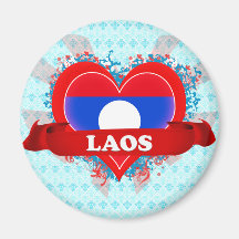 Amor Laos del vintage I Iman Para Frigorífico