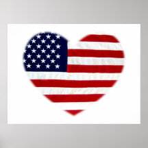 Amor los E.E.U.U. Flag_ Poster