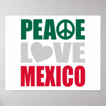 Amor México de la paz Impresiones