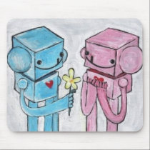Amor Mousepad del robot alfombrillas de raton 