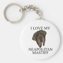 ¡Amor NAPOLITANO del MASTÍN! Llaveros Personalizados