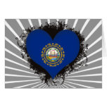 Amor New Hampshire del vintage I Felicitaciones