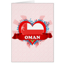 Amor Omán del vintage I Tarjeta