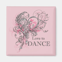 Amor para bailar el imán (personalizable)