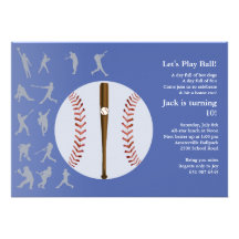 Amor para jugar la invitación del béisbol