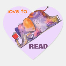Amor para leer a los pegatinas