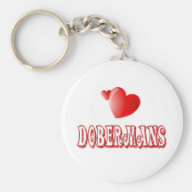 Amor para los Pinschers del Doberman Llavero