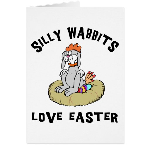Amor Pascua del conejo de Pascua Felicitación