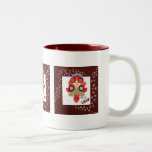 Amor, paz, taza de café de cerámica del arte de la