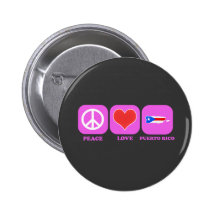 Amor Puerto Rico de la paz Pins