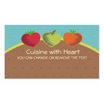 amor que cultiva un huerto de cena sano de las ver tarjetas de negocios