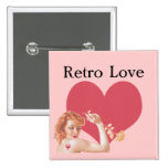 Amor retro de los años 40 pin