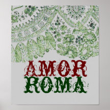 Amor Roma con el cordón verde Impresiones