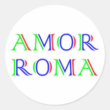 Amor Roma Liebe Rom love rome Aufkleber