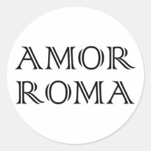 Amor Roma Liebe Rom love rome Aufkleber