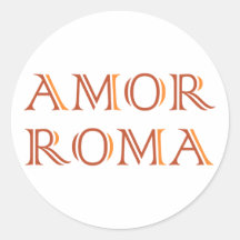 Amor Roma Liebe Rom love rome Aufkleber