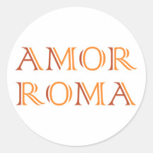 Amor Roma Liebe Rom love rome Stickers