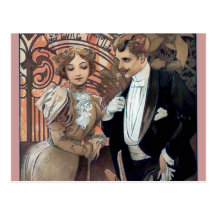 Amor romántico del hombre de la mujer del ligón de tarjeta postal