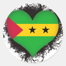 Amor Sao Tome and Principe del vintage I Etiquetas