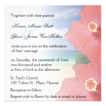 Amor tropical l invitación del boda de playa del h