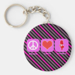 Amor Túnez de la paz Llaveros Personalizados