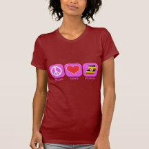 Amor Uganda de la paz Camisetas