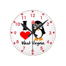 Amor Virginia Occidental del pingüino I Relojes