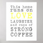 Amor y café fuerte posters